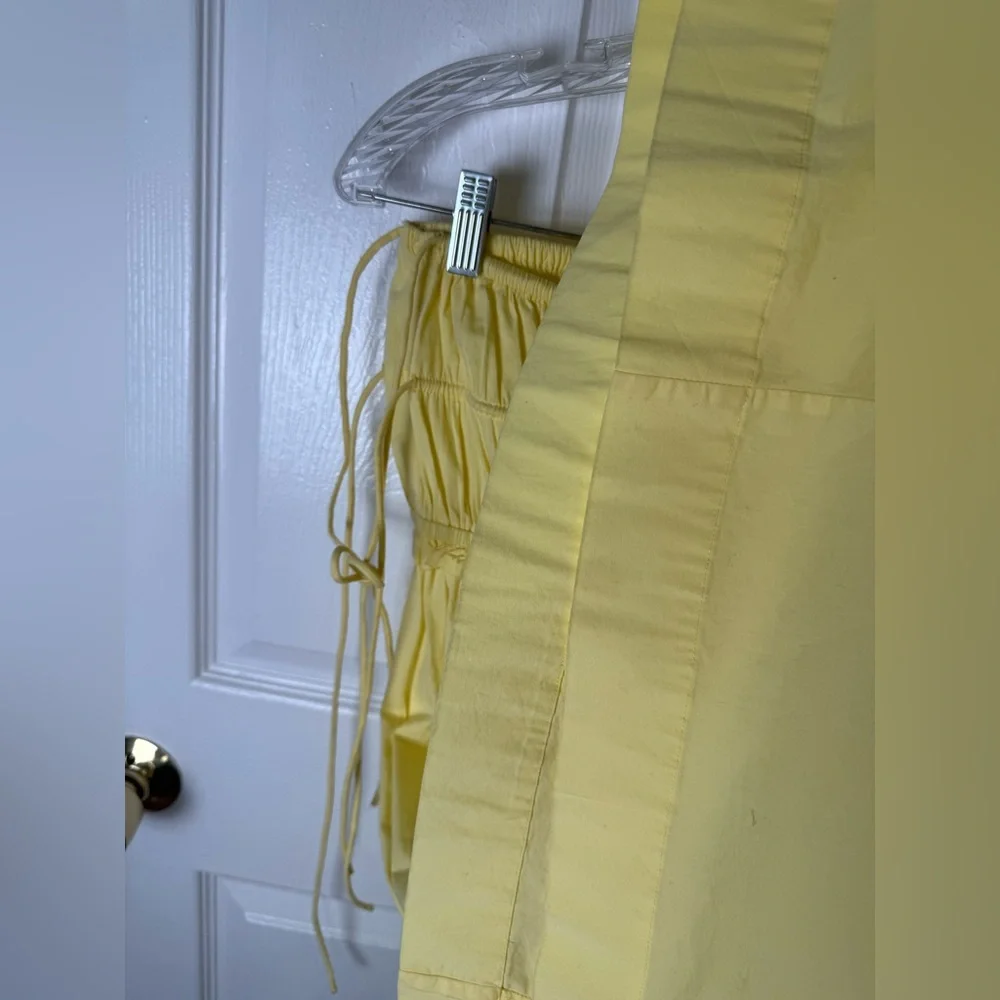 Damson Madder Charlotte Midi Skirt in Yellow - Picture 7 of 11